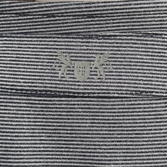 Hickey Freeman Men's Quarter Zip Pullover Striped Gray Size M - Picture 11 of 15